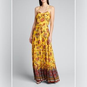 knee length dresses for ladies Alexis Axelle Long Dress in White Embroidery – SWANK main image 0